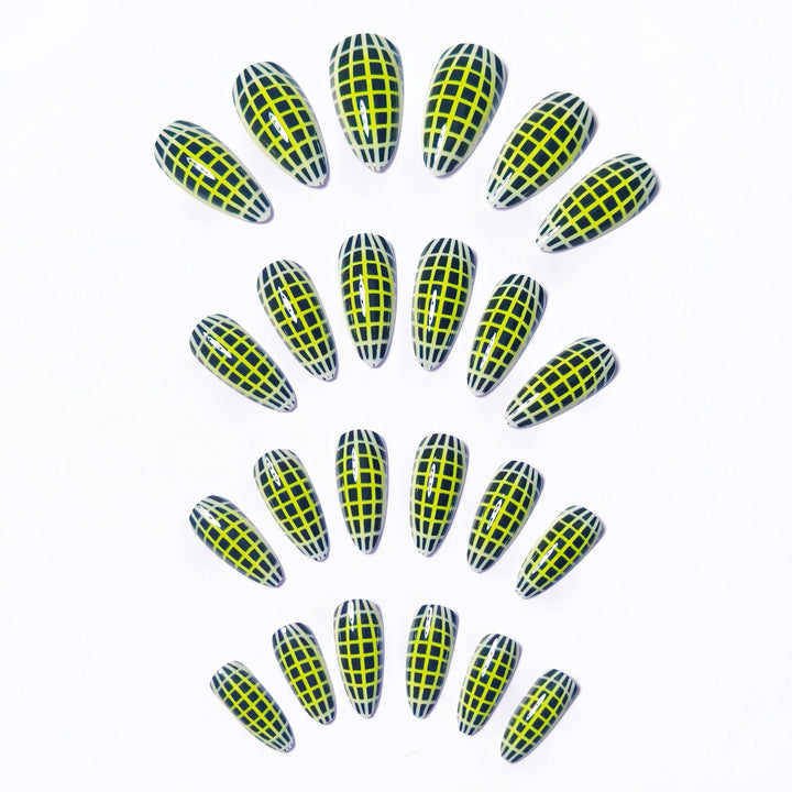 Creative Art Nails with Modern Net Design Stornfield