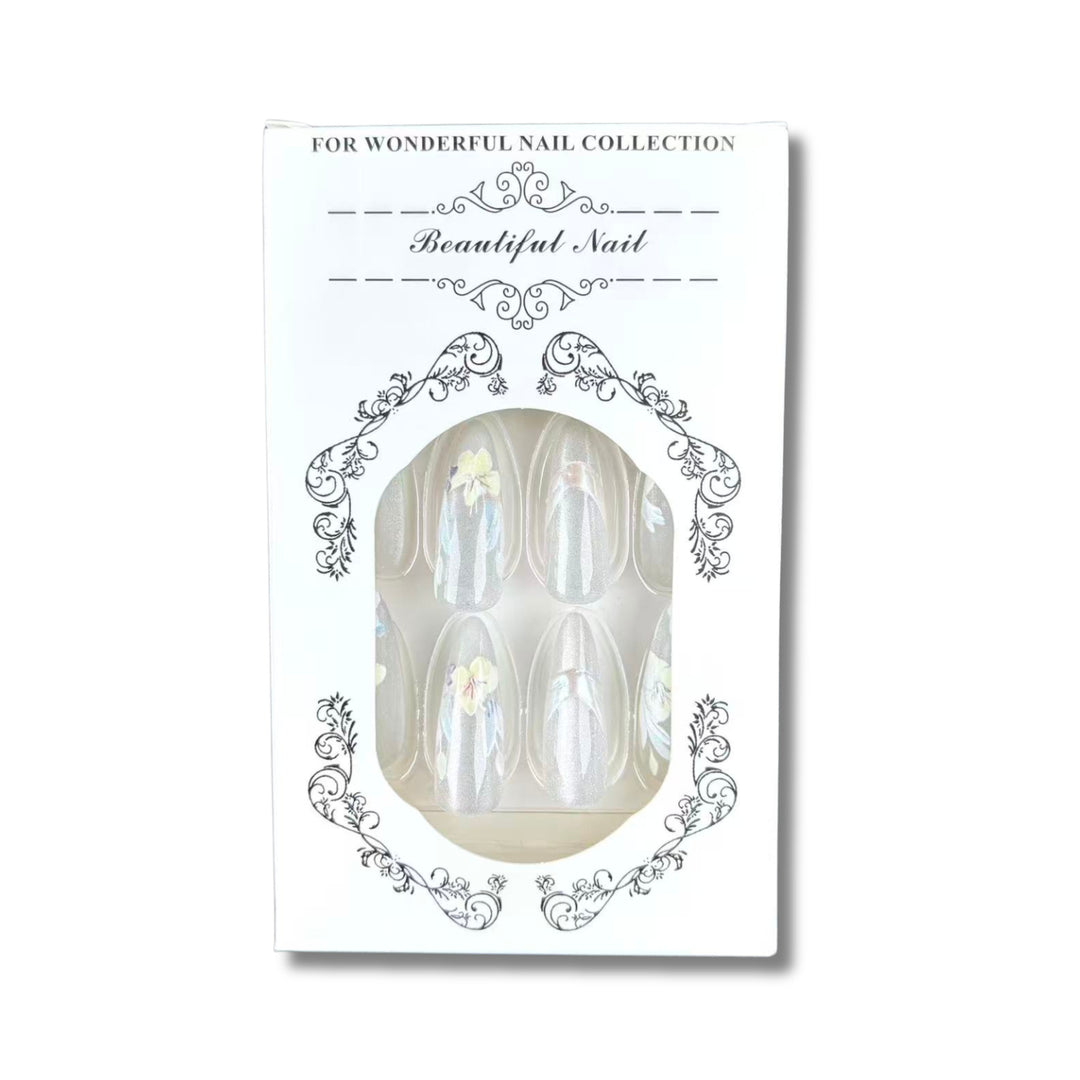 Glossy Elegant Floral Press-On Nail Collection
