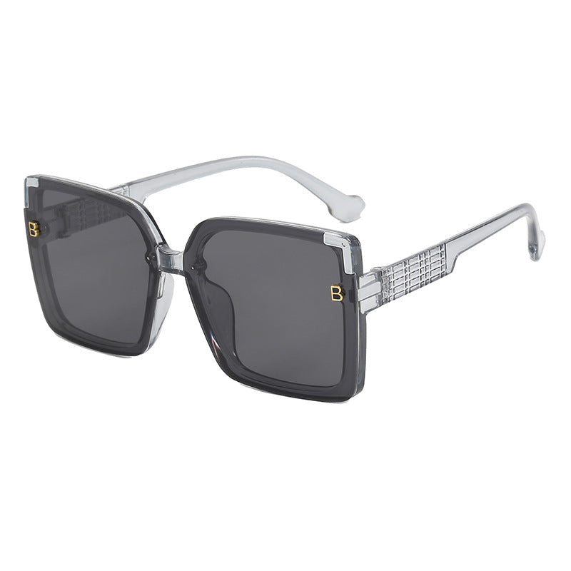 Women's fashionable square sunglasses with textured temple design Stornfield