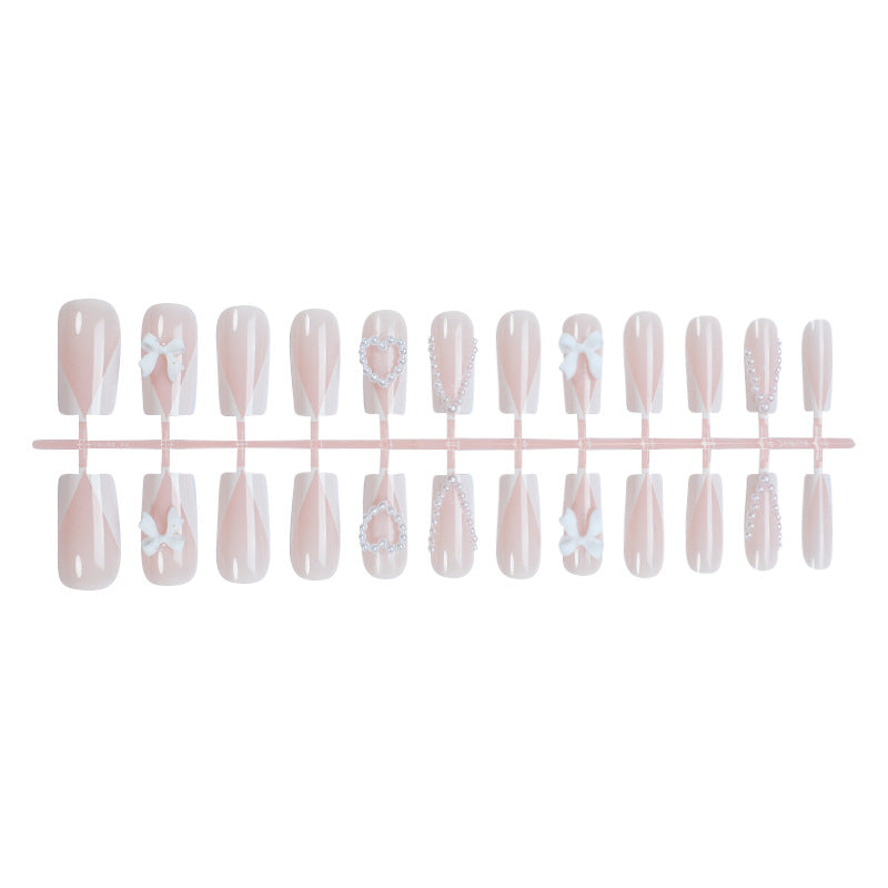 Decorative Press-On Nail Kit with Elegant Accents Stornfield