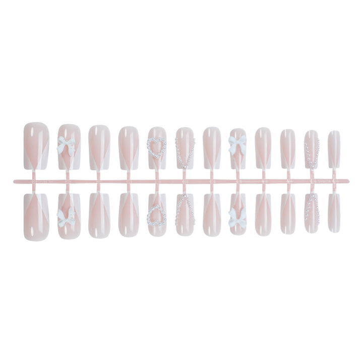 Decorative Press-On Nail Kit with Elegant Accents Stornfield
