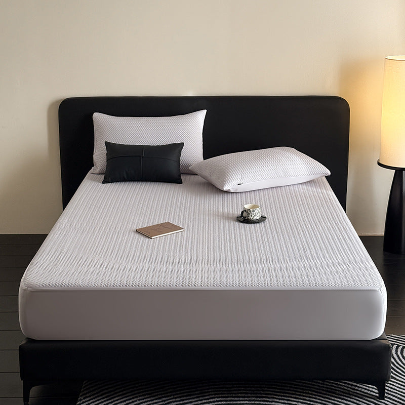 Cooling Quilted Breathable Mattress Topper with Fitted Skirt