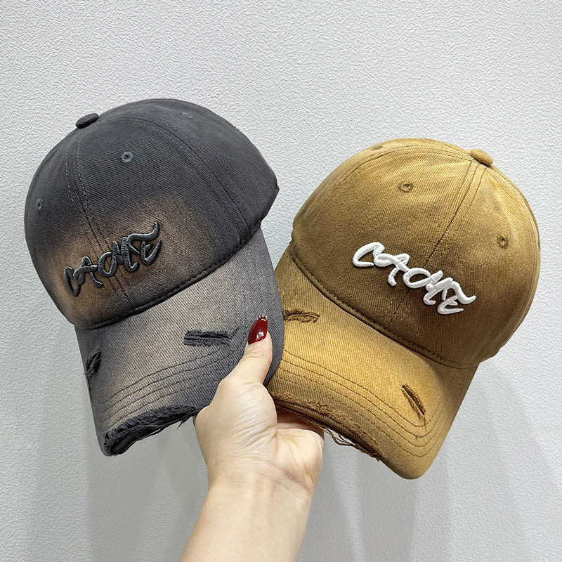 Men's Distressed Front Embroidered Baseball Cap Stornfield