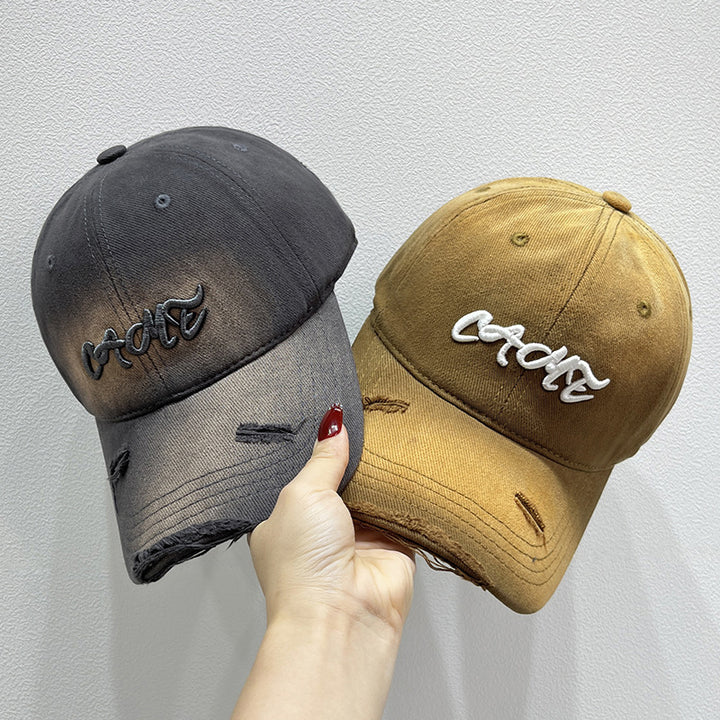 Men's Distressed Front Embroidered Baseball Cap Stornfield