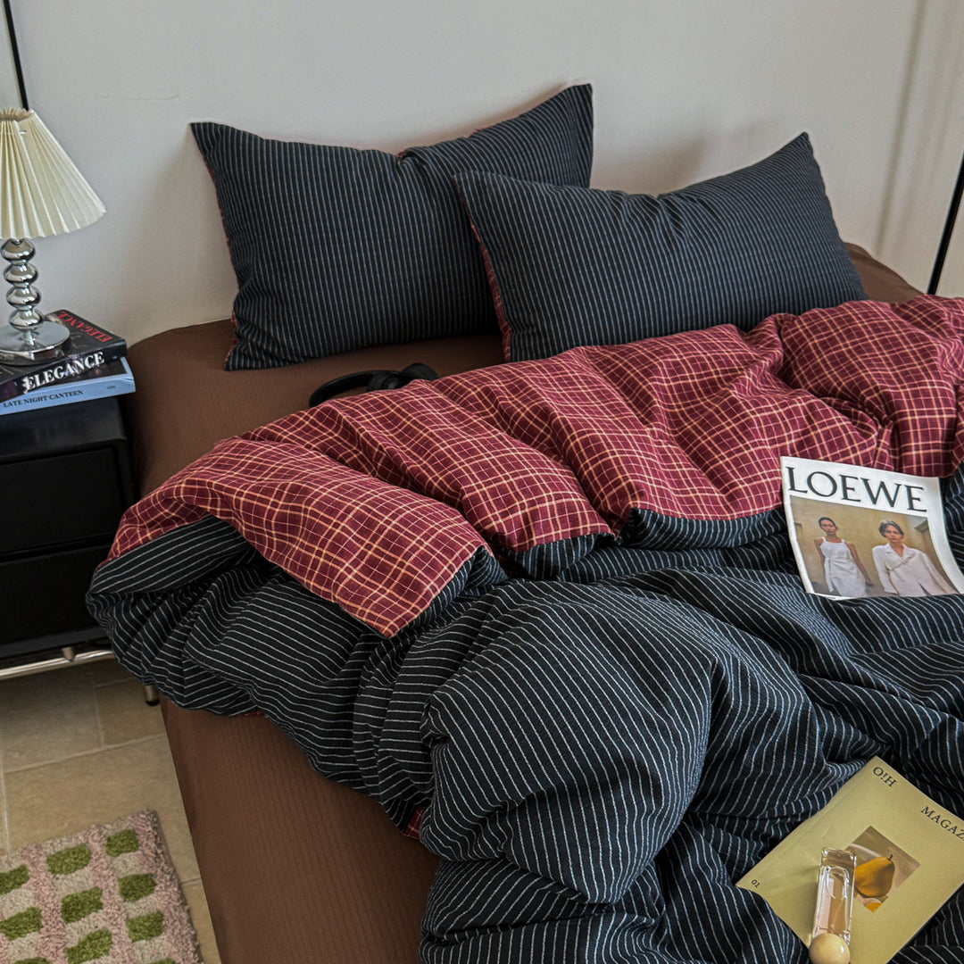 Modern Striped Duvet Cover Set