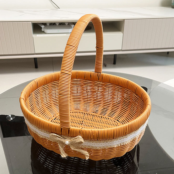 Women's Handwoven Shopping Basket Stornfield