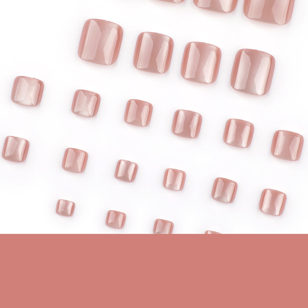 Artful toenail art with elegant mother-of-pearl finish Stornfield