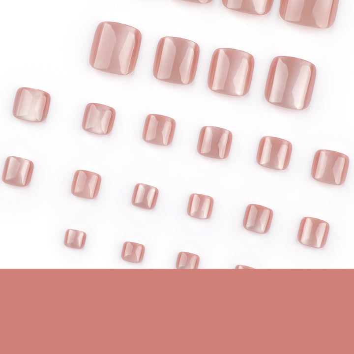Artful toenail art with elegant mother-of-pearl finish Stornfield