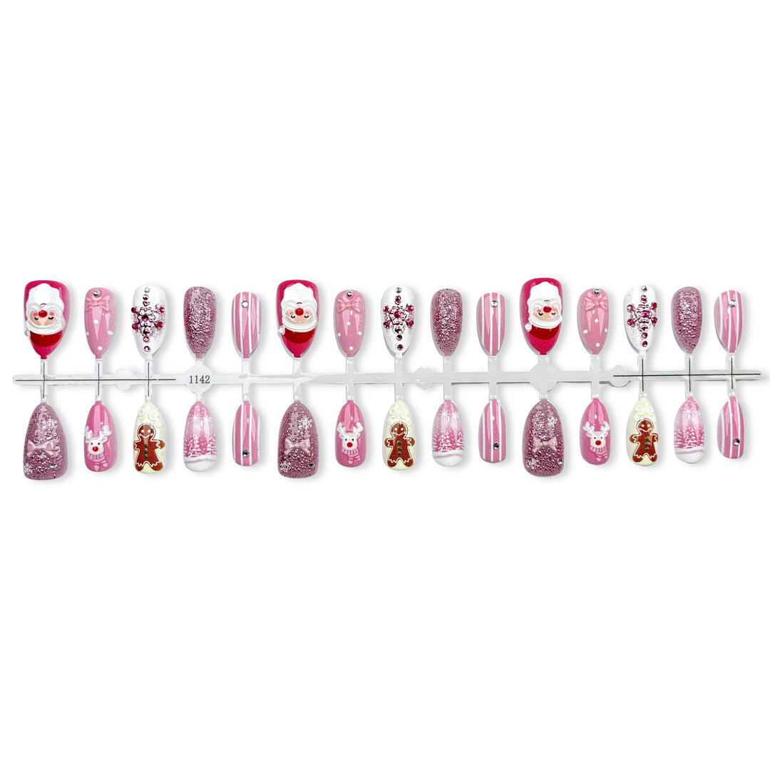 Festive Themed Press-On Nail Art Set