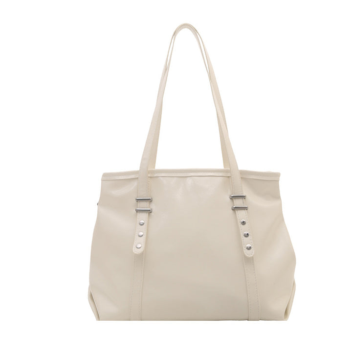 Classic Structured Leather Tote Bag