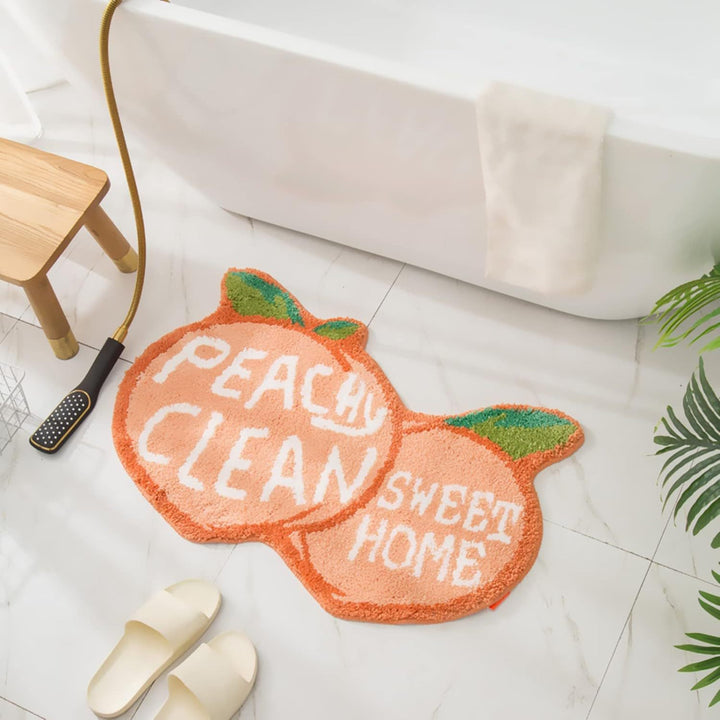 Lemon Slice Shape Bath Mat Stornfield