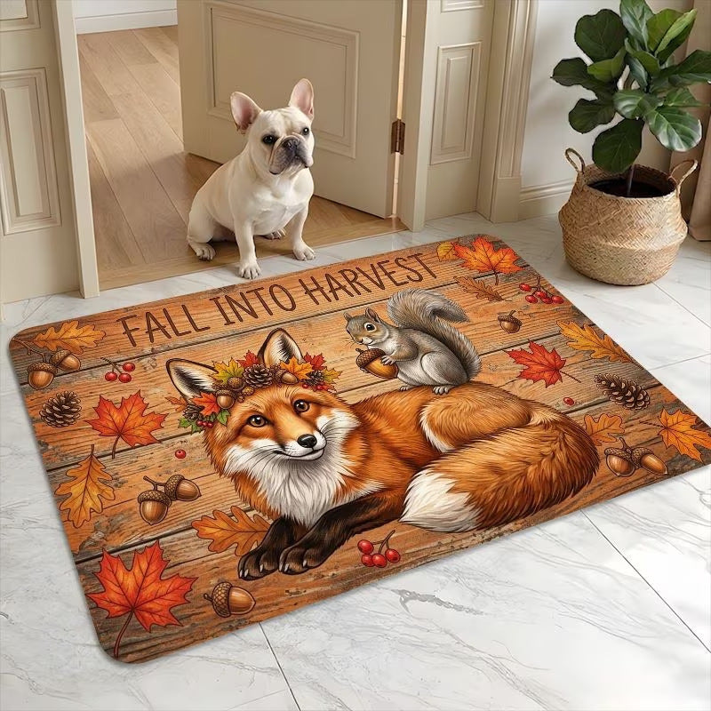 Autumn-Themed Decorative Mat