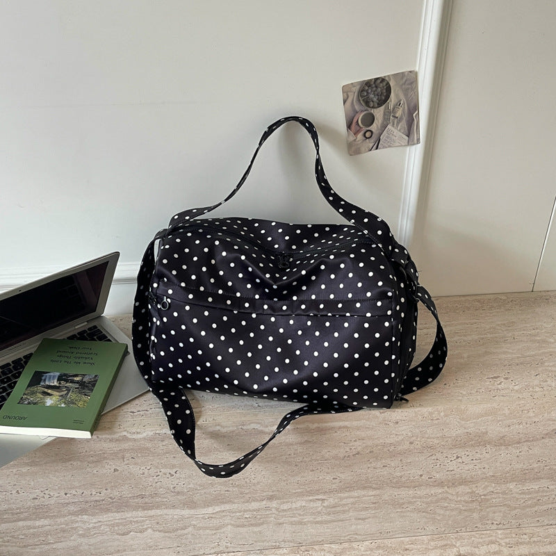 Stylish Polka Dot Travel Duffel