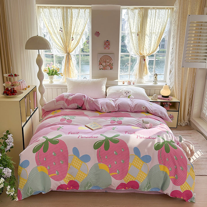 Elegant Floral Patterned Duvet Cover Set