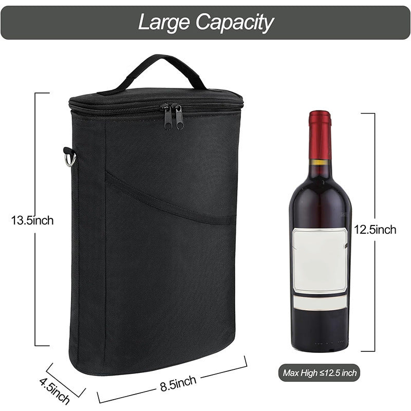 Insulated cooler bag with practical carrying handle and organizer compartments Stornfield