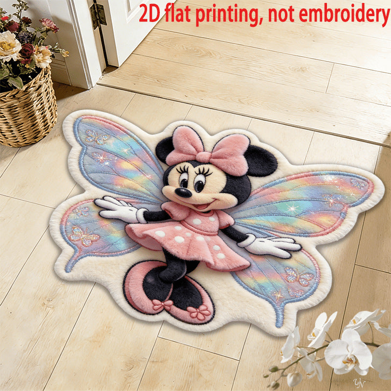 Cute Cartoon Cat-Shaped Area Rug