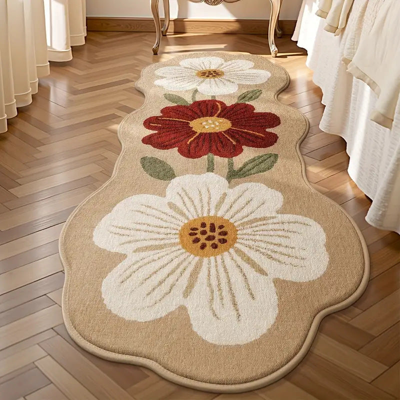 Floral Pattern Runner Rug