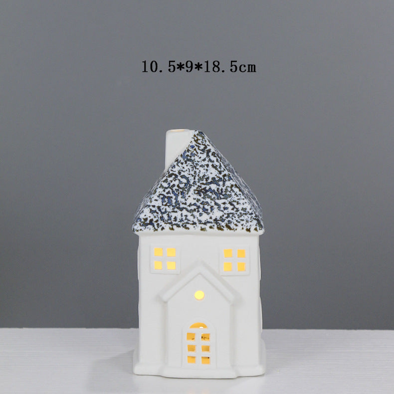 Decorative Ceramic House Lantern Stornfeild 1790310186