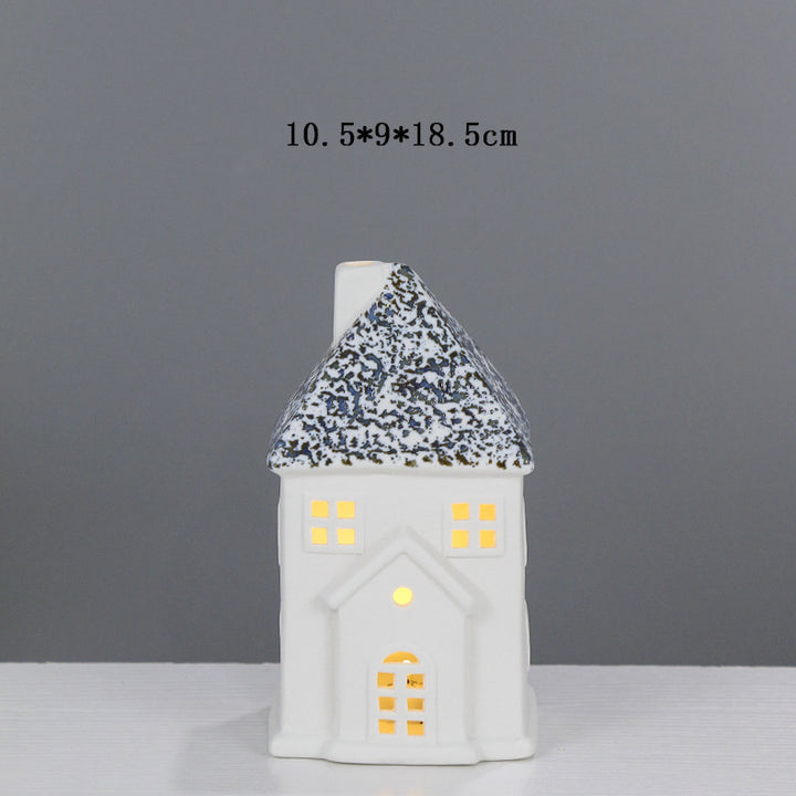 Decorative Ceramic House Lantern Stornfeild 1790310186