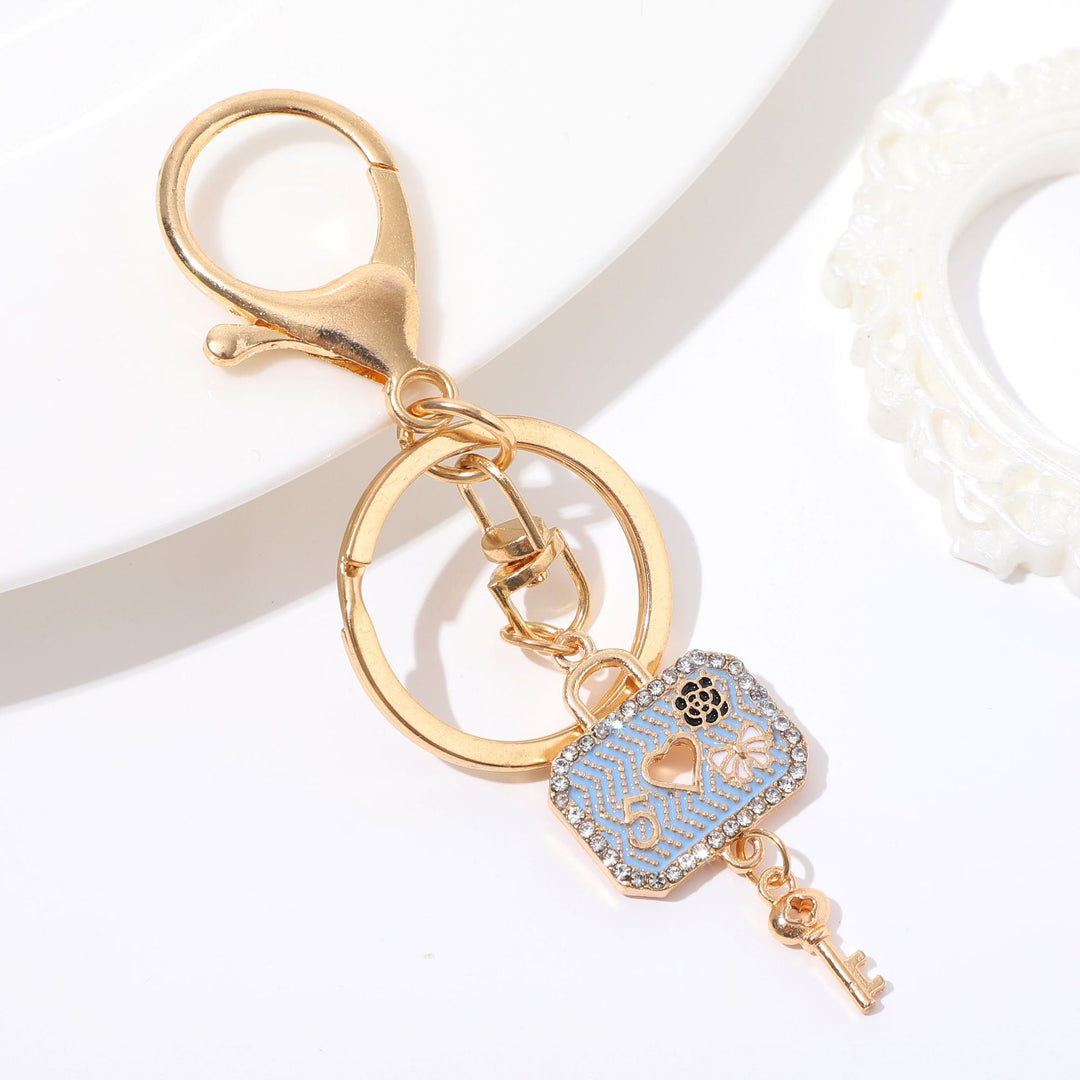 Heart-Shaped Crystal Keychain Stornfield
