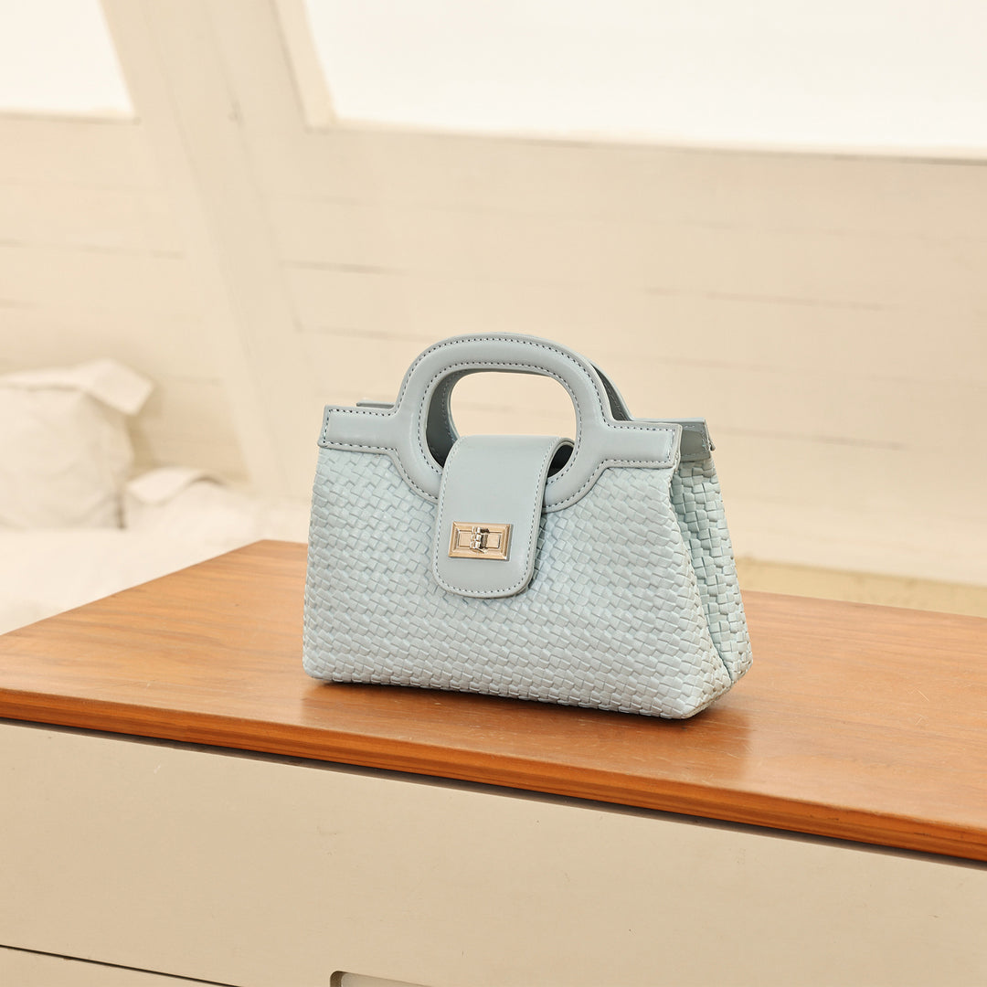 Woven Structured Handbag