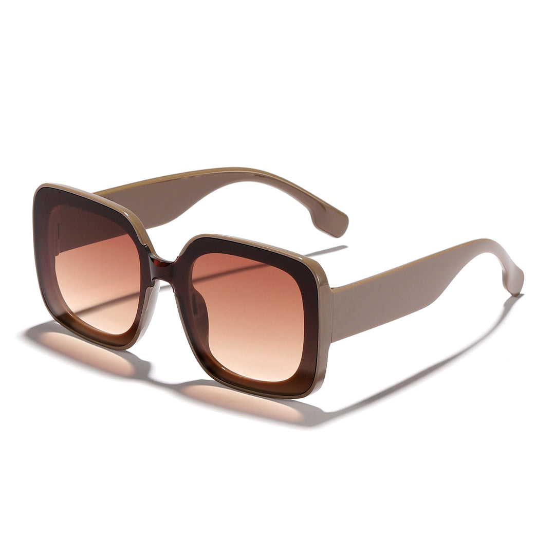 Women's square sunglasses with innovative transparent frame design Stornfield