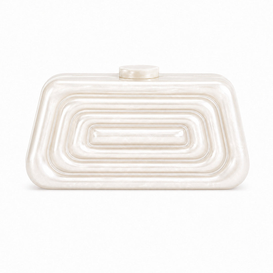 Sculptural Abstract Acrylic Clutch