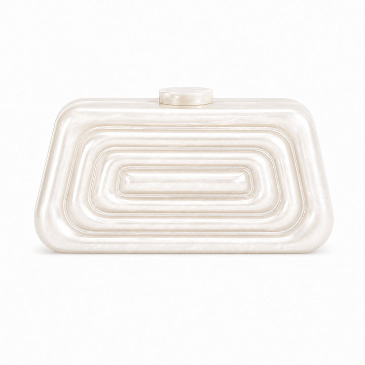 Sculptural Abstract Acrylic Clutch