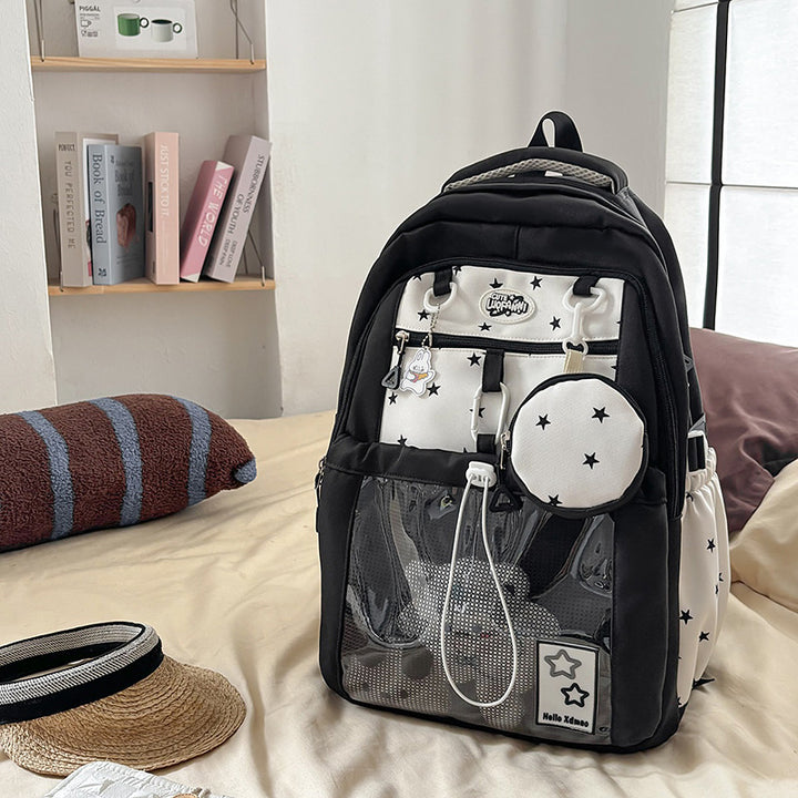 Functional Star-Embellished Backpack Stornfield