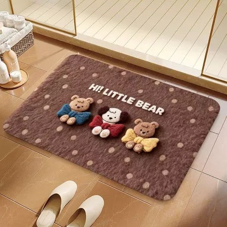 Cute Dog-Themed Bath Rug