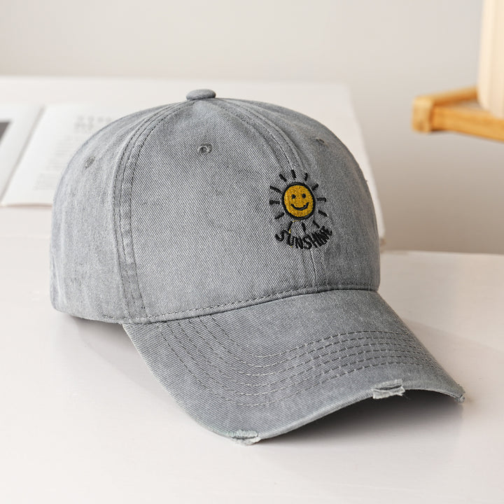 Women's sporty cotton cap with sun embroidery Stornfield