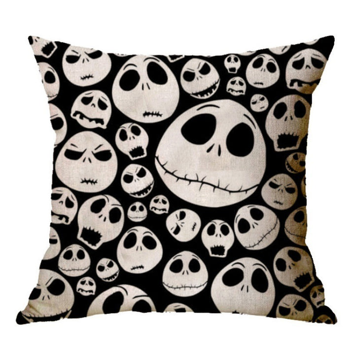 Artistic Halloween-Themed Decorative Throw Pillow