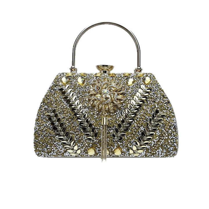Embellished Floral Evening Handbag