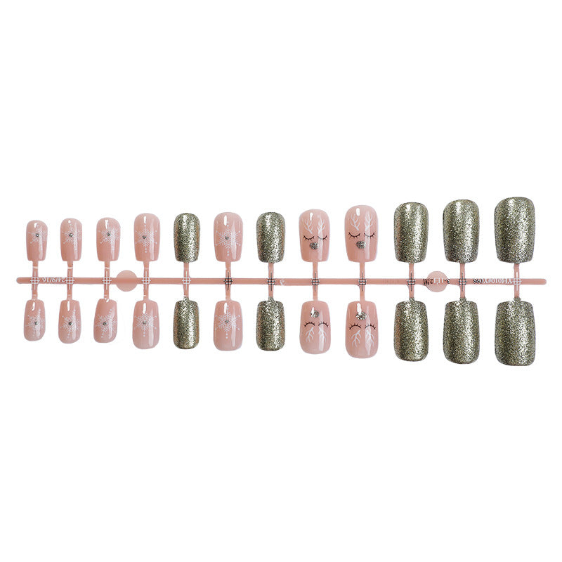 Glittery Press-On Nail Collection Stornfield