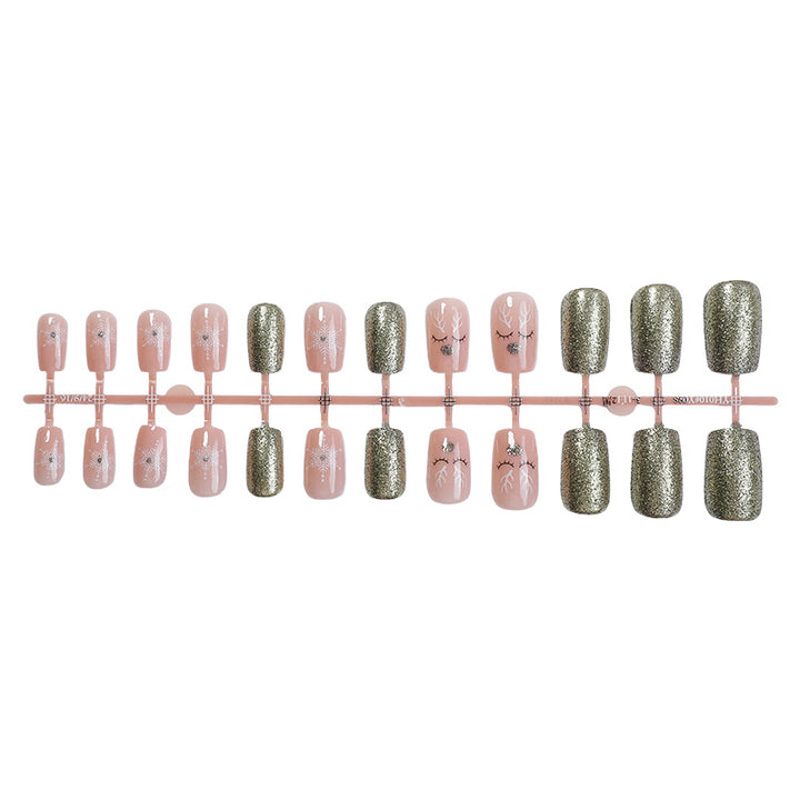 Glittery Press-On Nail Collection Stornfield