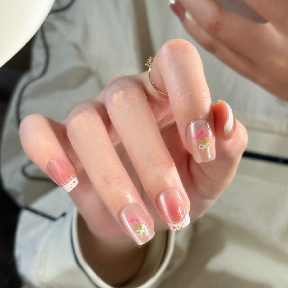 Artificial Nails in Stylish Ombre Design Stornfield