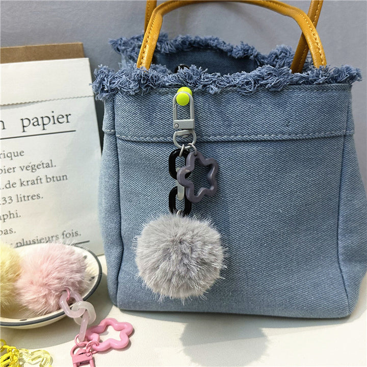 Cute Fuzzy Pom-Pom Keychain Stornfield