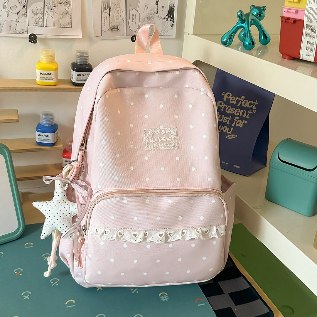 Polka Dot Decorative Backpack Stornfield