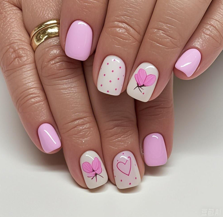 Creative Floral Acrylic Nail Art Set Stornfield