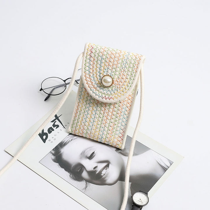 Handy bag in woven design Stornfield
