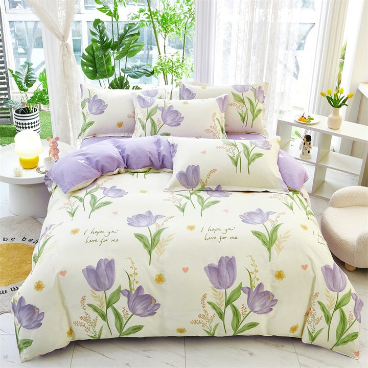Cozy Heart Pattern Bedding Set