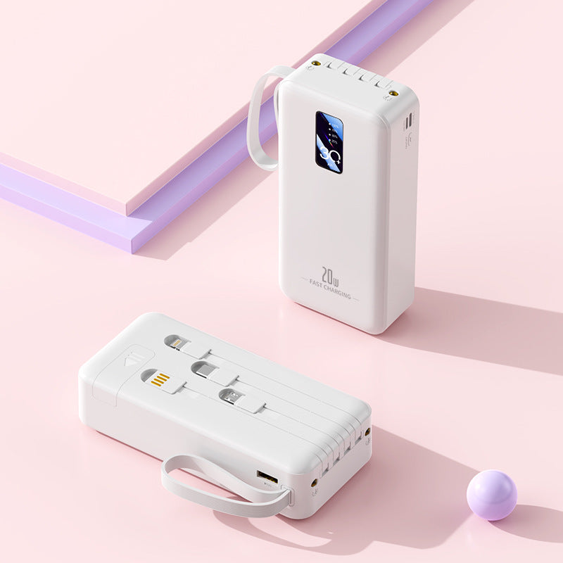 portable fast-charging power bank with integrated charging cables Stornfield