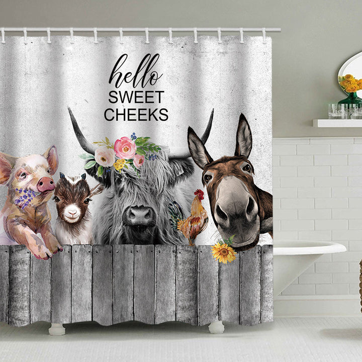 Playful Bear-Themed Shower Curtain Stornfield