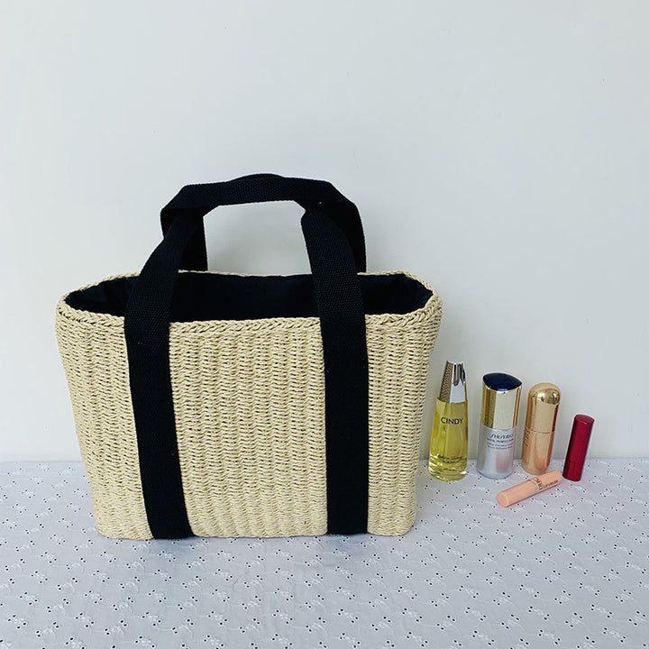 Sustainable basket bag with sturdy carrying handles Stornfield