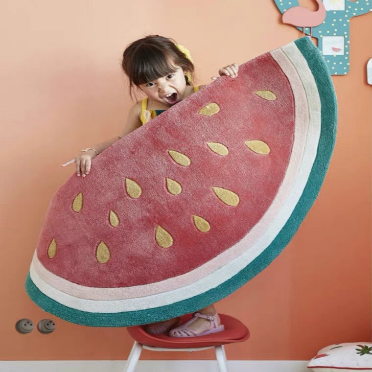 Watermelon Slice Decorative Area Rug Stornfield
