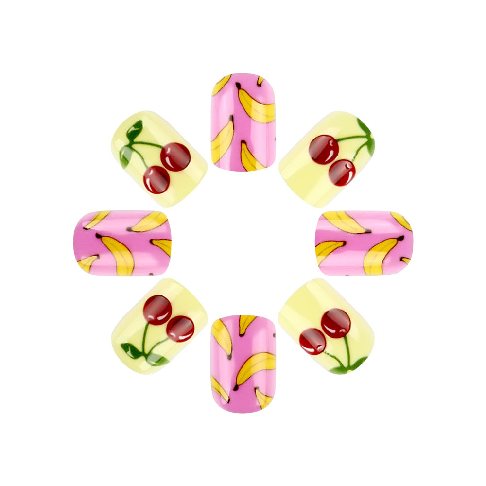 Fun Fruit-Themed Press-On Nail Art Set Stornfield
