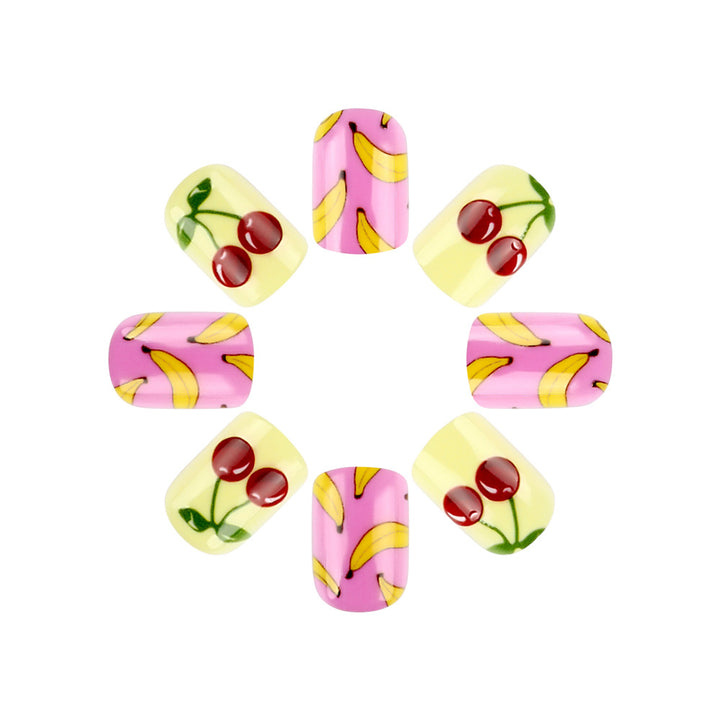 Fun Fruit-Themed Press-On Nail Art Set Stornfield