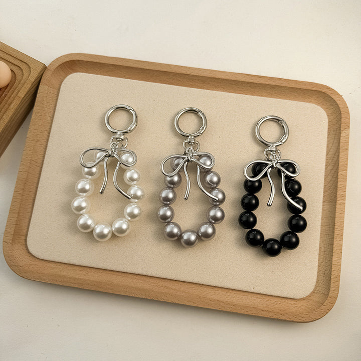 Charming Bow and Bead Keychain Stornfield
