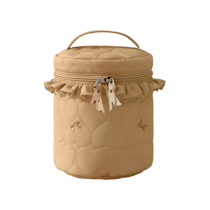 Quilted Makeup Storage Canister Stornfield