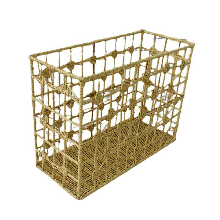 Handwoven Natural Fiber Storage Basket Stornfield